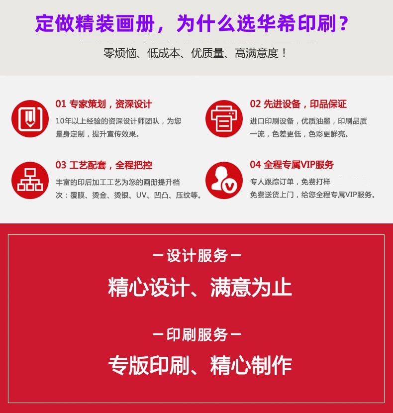 定做精装画册选择华希印刷包装企业